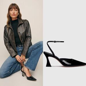REFORMATION Natasha Pumps in Black 7